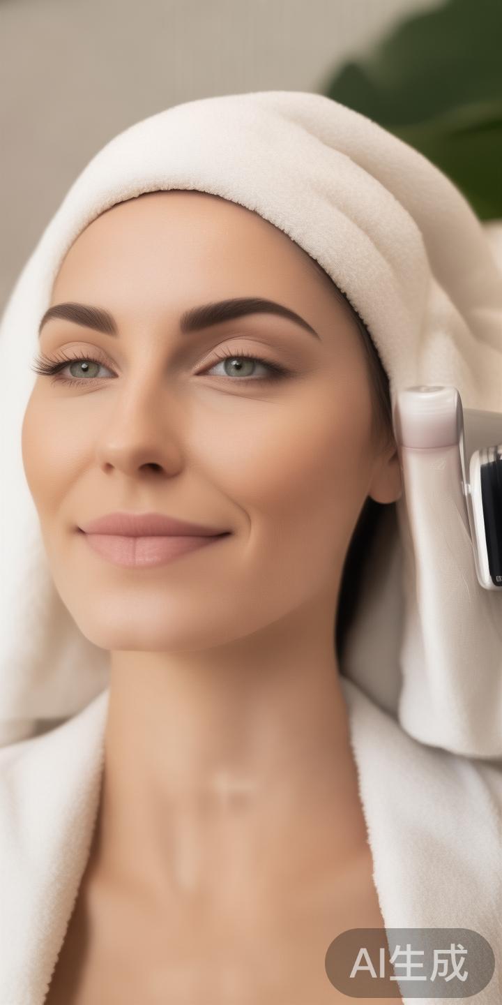 踏入美容区域后，专业的肌肤分析环节为整个护肤流程奠