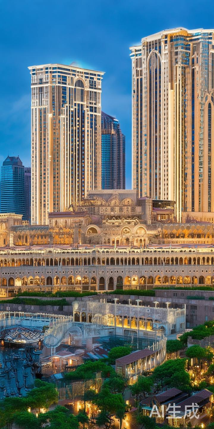 广州澳门威尼斯人酒店位于珠江新城CBD核心区域，地